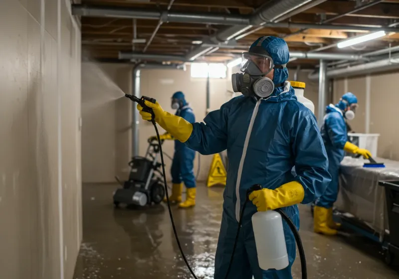 Basement Sanitization and Antimicrobial Treatment process in Lumber City, GA